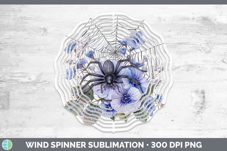 GorgeousHalloween Spiderweb Flowers Wind Spinner design.