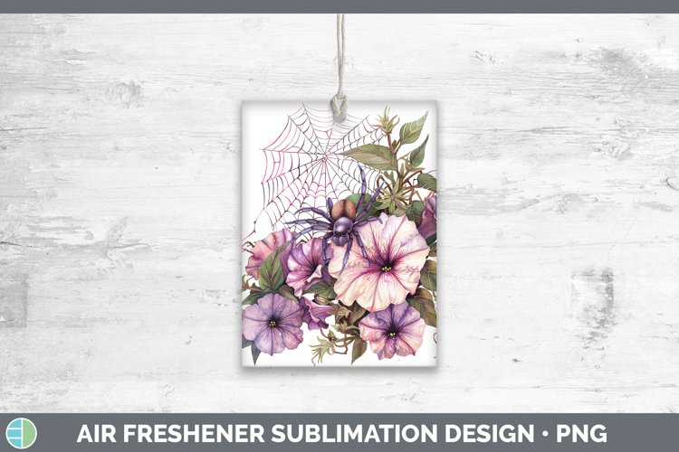 GorgeousHalloween Spiderweb Flowers Air Freshener design.
