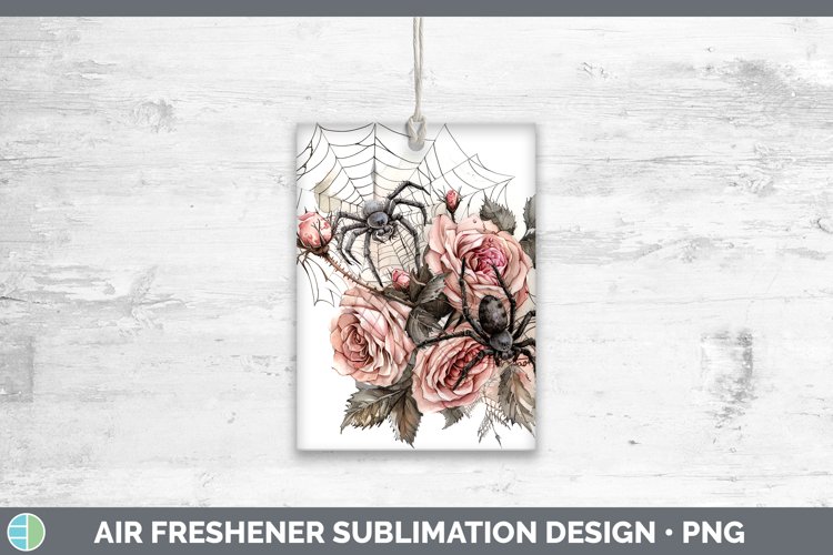 GorgeousHalloween Spiderweb Flowers Air Freshener design.