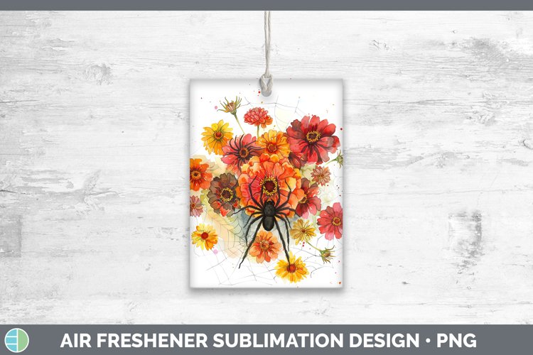 GorgeousHalloween Spiderweb Flowers Air Freshener design.