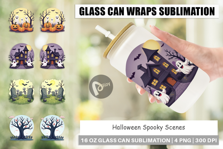 Glass Can Spooky Scenes