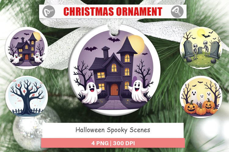Ornament Spooky Scenes
