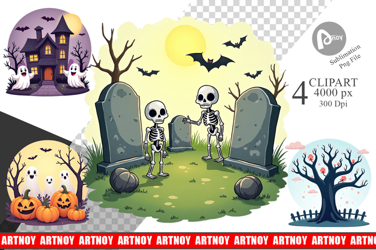 Spooky Scenes Clipart