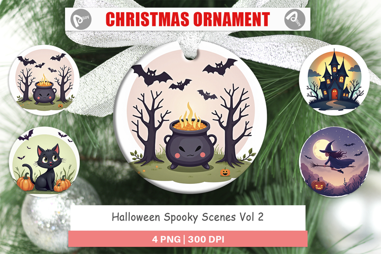 Ornament Spooky Scenes