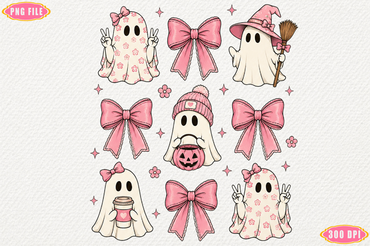 Halloween Spooky Season Cute Ghost PNG