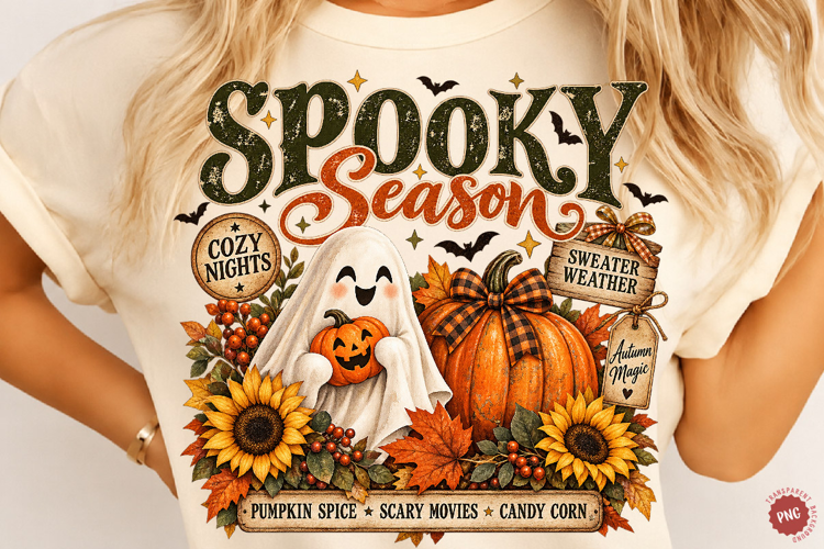 Halloween Spooky Season PNG, Retro Halloween Hocus Pocus PNG