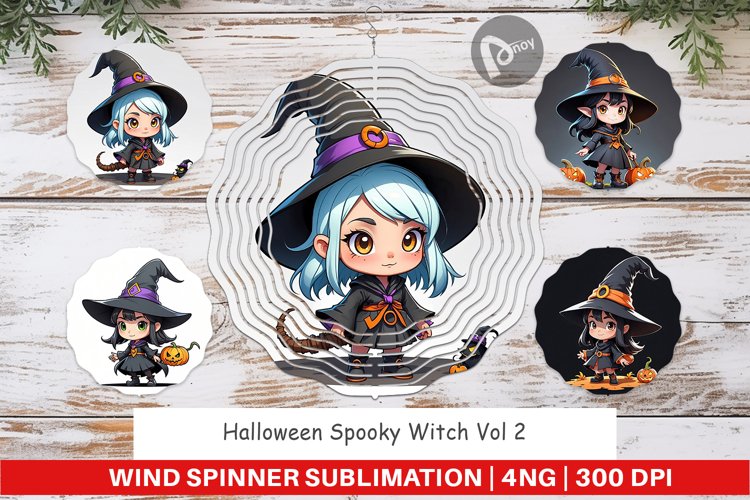 Wind Spinner Halloween Spooky Witch