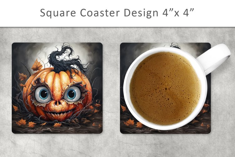 Halloween square coaster