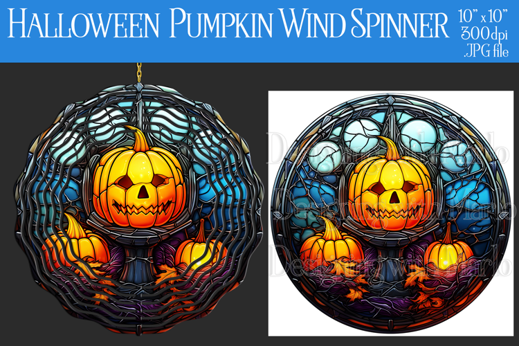Halloween Wind Spinner, Halloween Jack o Lantern Spinner,w11
