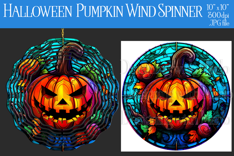 Halloween Wind Spinner, Halloween Jack o Lantern Spinner,w14