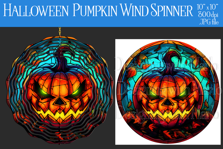 Halloween Wind Spinner, Halloween Jack o Lantern Spinner,w16