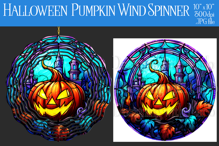 Halloween Wind Spinner, Halloween Jack o Lantern Spinner,w20