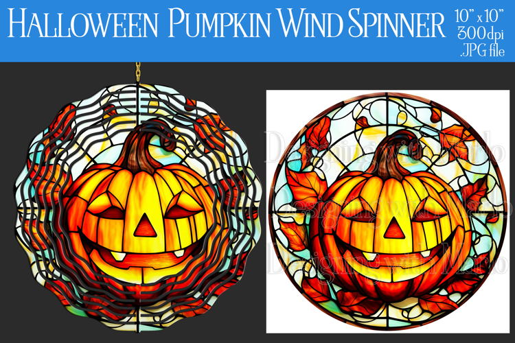 Halloween Wind Spinner, Halloween Jack o Lantern Spinner, w3