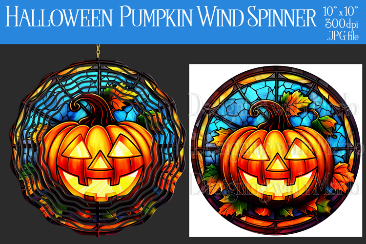 Halloween Wind Spinner, Halloween Jack o Lantern Spinner, w4