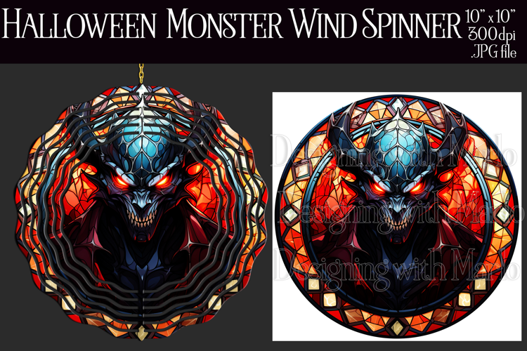 Halloween Wind Spinner, Halloween Monster Wind Spinner,w3