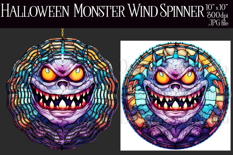 Halloween Wind Spinner, Halloween Monster Wind Spinner,w5