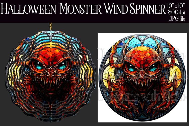 Halloween Wind Spinner, Halloween Monster Wind Spinner,w7
