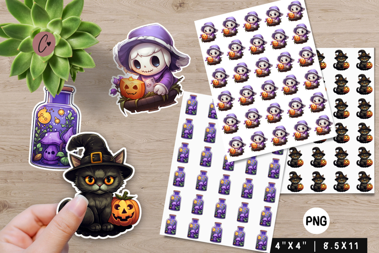 Halloween Stickers | Printable Halloween PNG