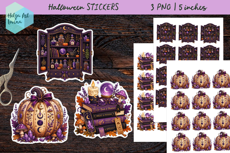 Cute Halloween, Stickers printable PNG