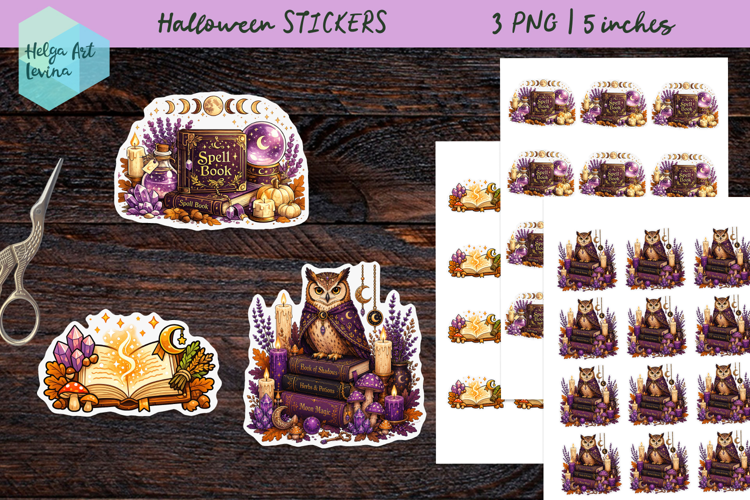 Cute Halloween, Stickers printable PNG