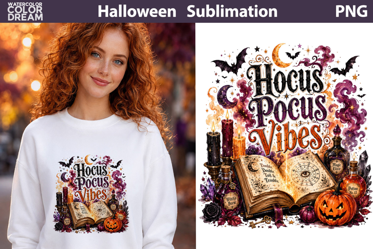 Hocus Pocus Vibes | Witchy Halloween Sublimation