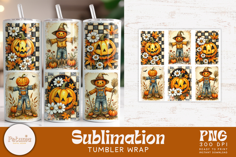 Halloween Tumbler PNG | Spooky Season Sublimation Tumbler