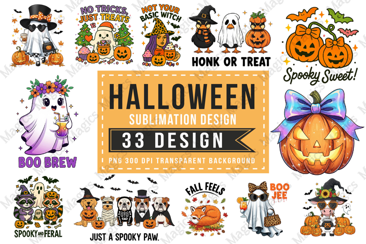 Halloween Sublimation Bundle, Halloween Goose Png
