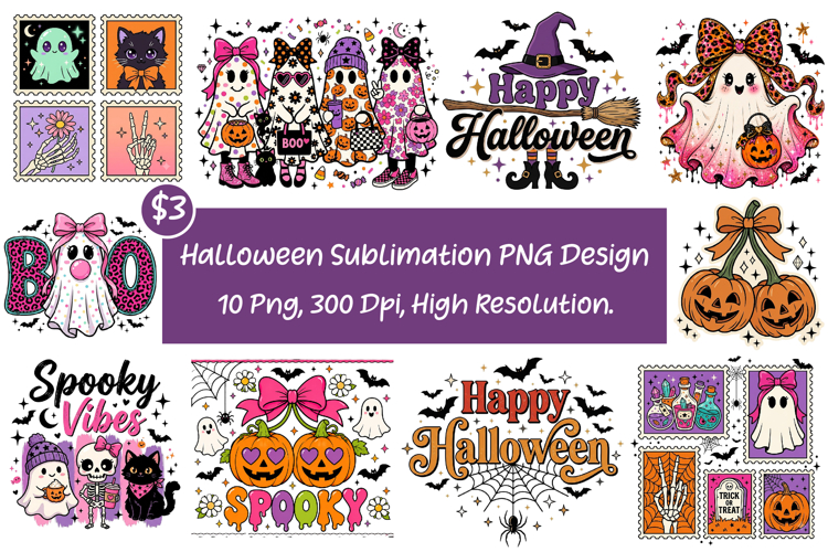 Halloween Sublimation Spooky PNG Design