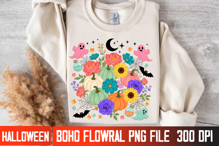 Fall Gothic Halloween Floral | Spooky Elegant Shirt Design