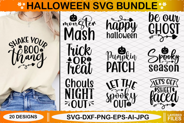 Halloween SVG Design Bundle, Halloween Designs