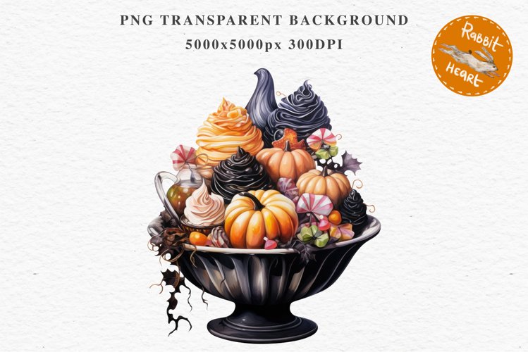 Halloween Sweets Spooky Food Clipart PNG Scrapbooking Junkk Fairy Tale Art Image Watercolor Transparent Print illustration sublimation creepy printable digital