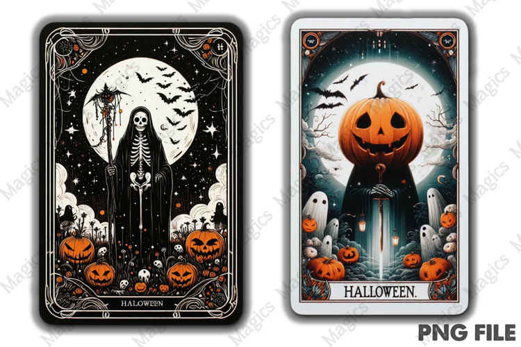 Halloween Tarot Card PNG Files