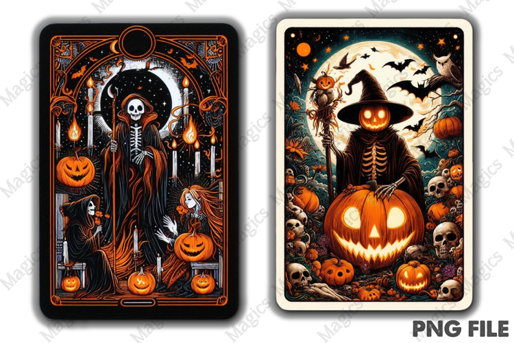 Halloween Tarot Card PNG Files