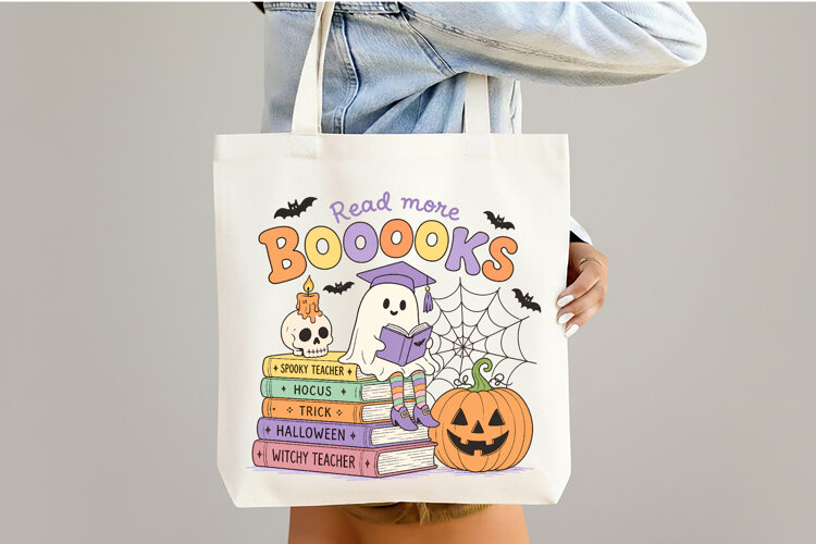 Halloween Teacher Read More Book PNG example image 1