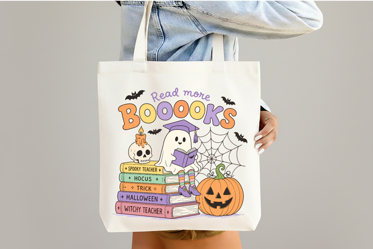 Halloween Teacher Read More Book PNG