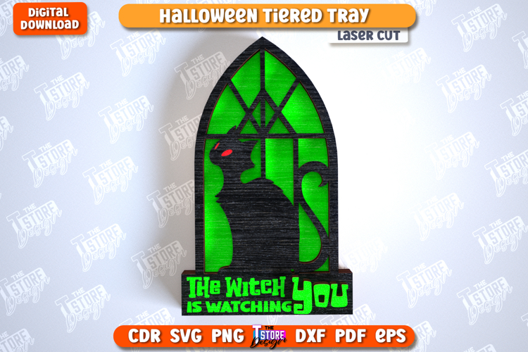Halloween Element Laser Cut | Seasonal Decorations | Cat