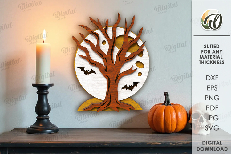 Halloween Tiered Tray Decor Laser Cut. Halloween Decor SVG