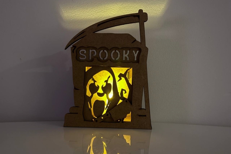 SPOOKY Tombstone Candle Holder - Halloween Lantern Template