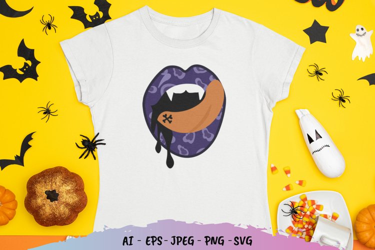 Halloween Tongue Mouth PNG example image 1