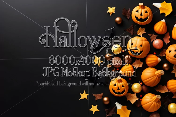 Halloween Mockup, 6000x4000 Halloween Top View Table, d21
