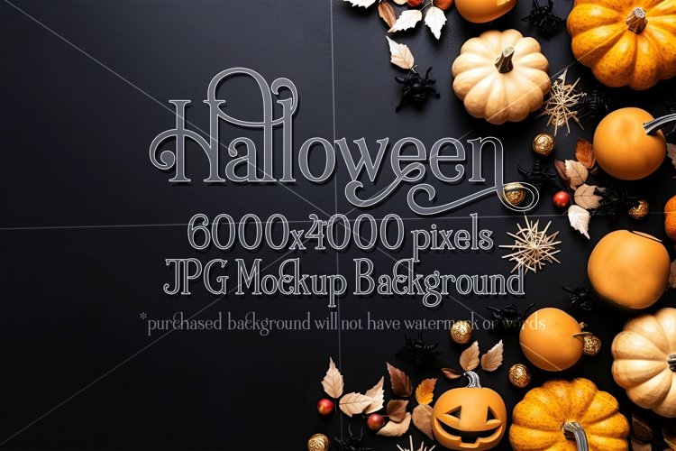 Halloween Mockup, 6000x4000 Halloween Top View Table, d22