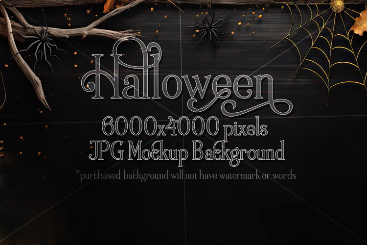 Halloween Mockup, 6000x4000 Halloween Top View Table, d28