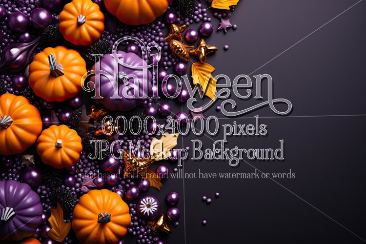 Halloween Mockup, 6000x4000 Halloween Top View Table, d39