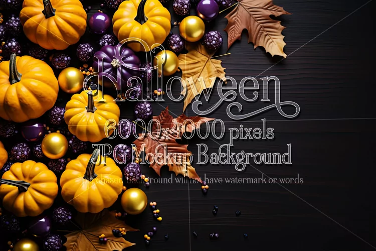 Halloween Mockup, 6000x4000 Halloween Top View Table, d40