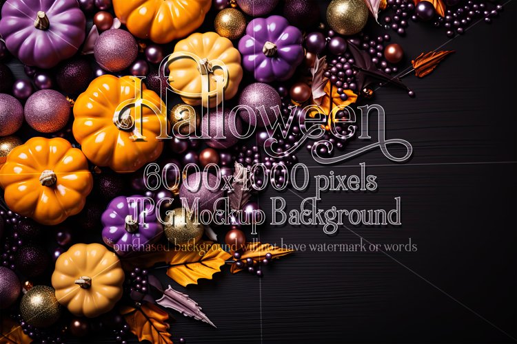 Halloween Mockup, 6000x4000 Halloween Top View Table, d42