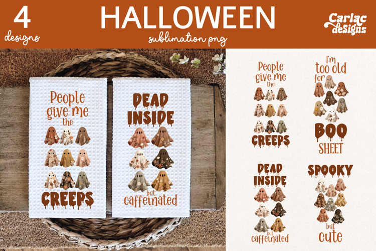 Halloween Sublimation Design, Halloween Towel Sublimation