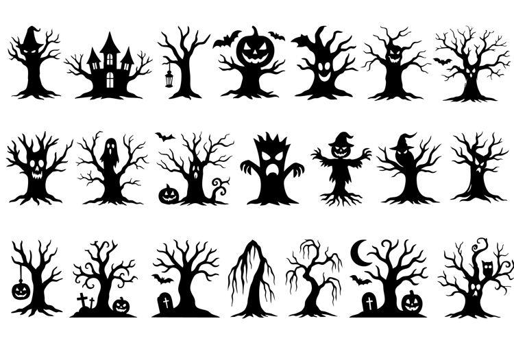 Silhouette Halloween Clipart Image 3