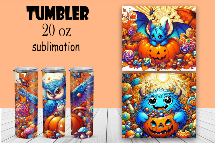 Halloween Sublimation Tumbler Designs Image 6