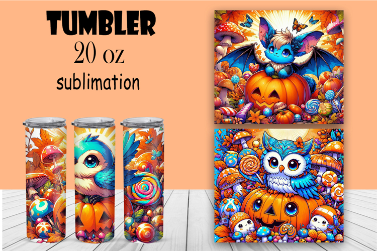 Halloween Sublimation Tumbler Designs Image 5