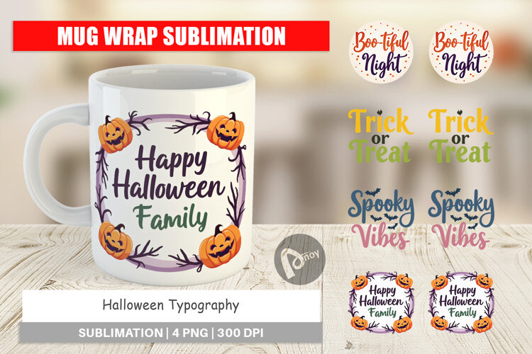 Mug Wrap Halloween Quotes example image 1